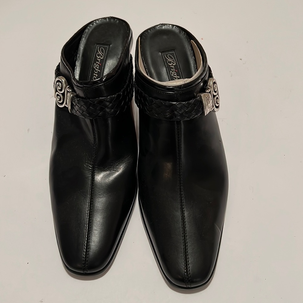 Brighton black slide ons in size 9.5